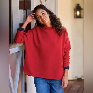 Frank & Eileen Effie Long Sleeve Funnel Neck Sweater in size Large